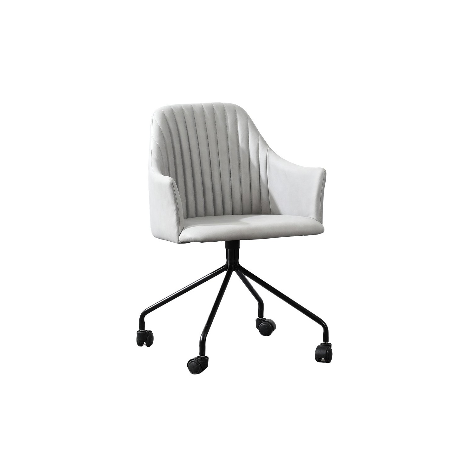 Sedia da ufficio imbottita in stile vintage 