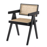 Replica Chandigarh chair with arms by designer Pierre Jeanneret 