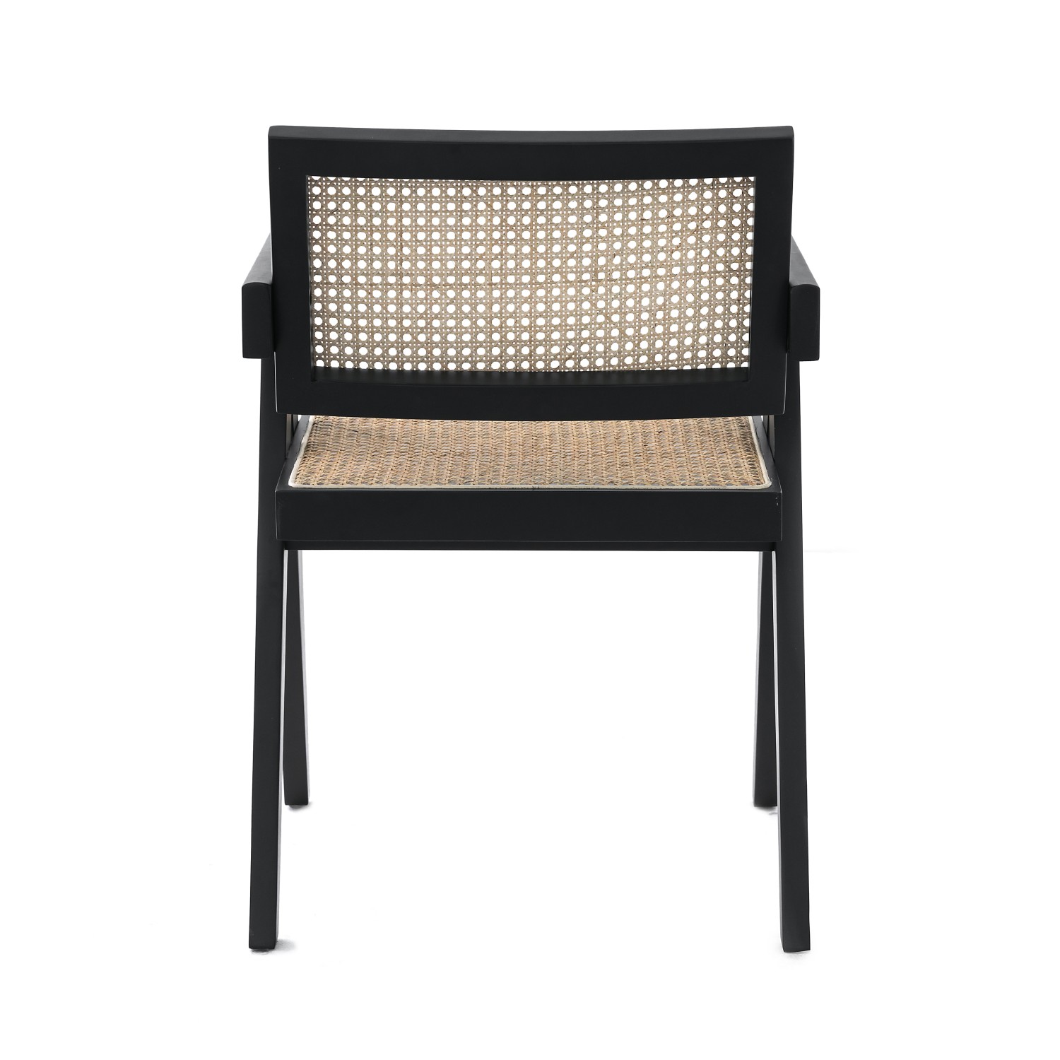 Replica Chandigarh chair with arms by designer Pierre Jeanneret 