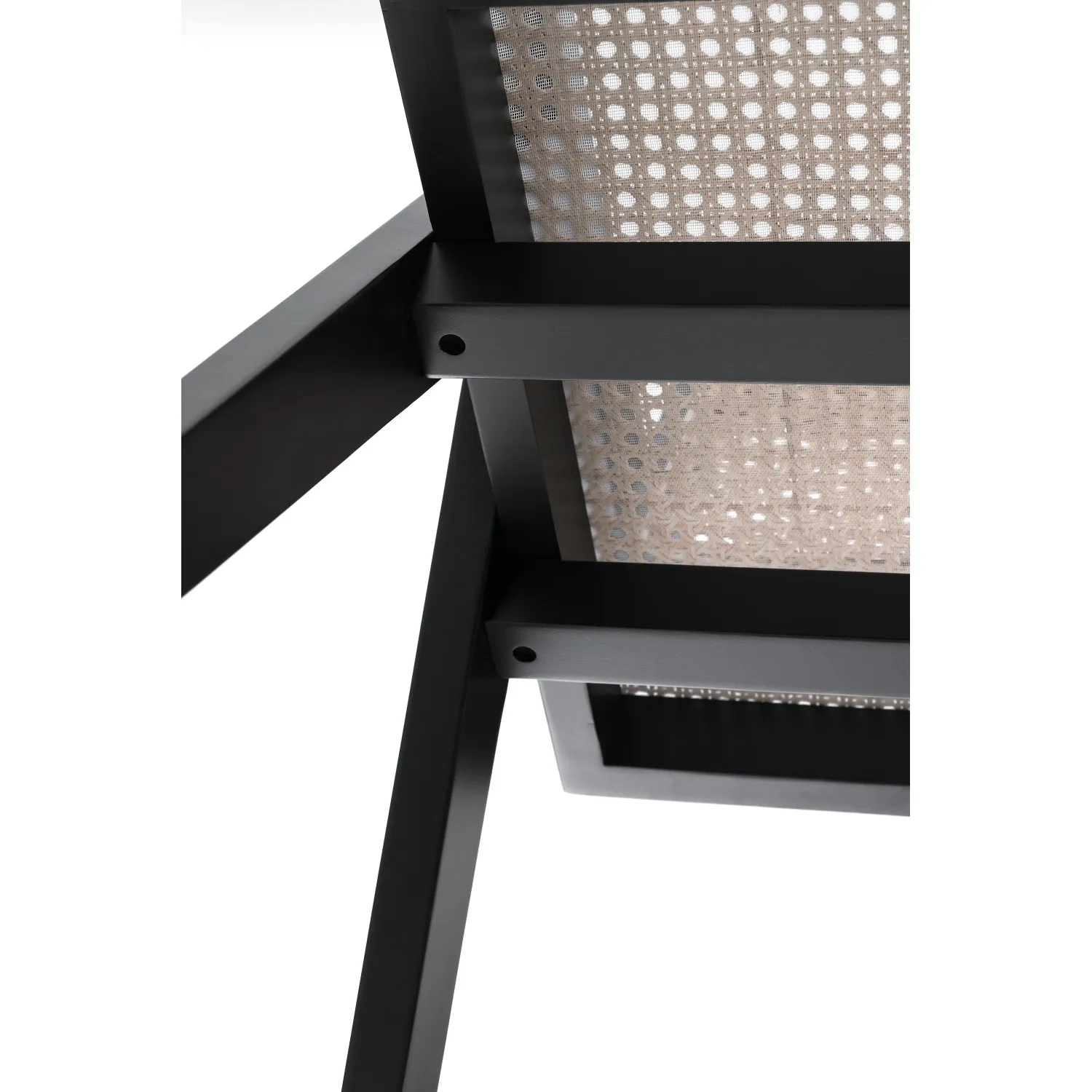 Replica della sedia Chandigarh con braccioli del designer Pierre Jeanneret 