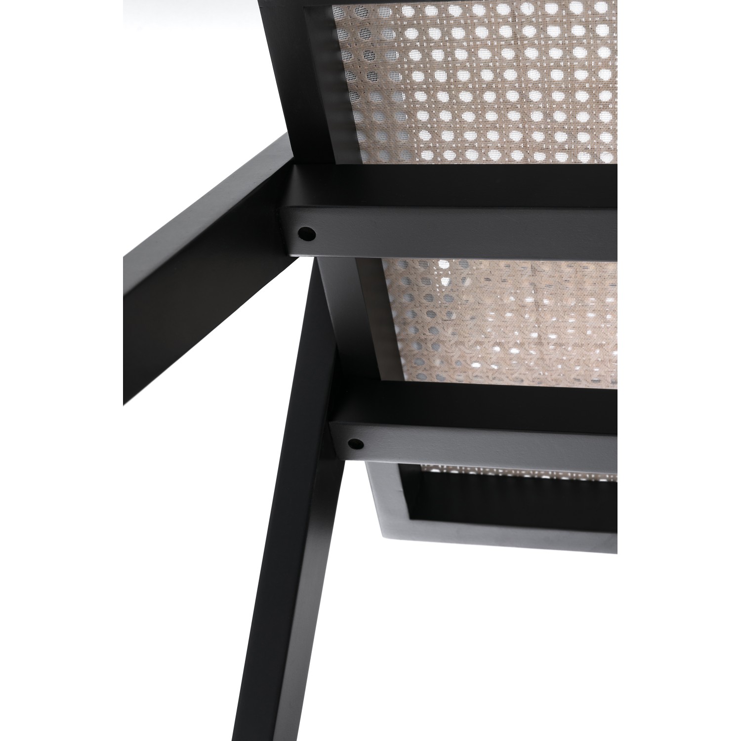 Réplique de la chaise Chandigarh avec accoudoirs du designer Pierre Jeanneret 