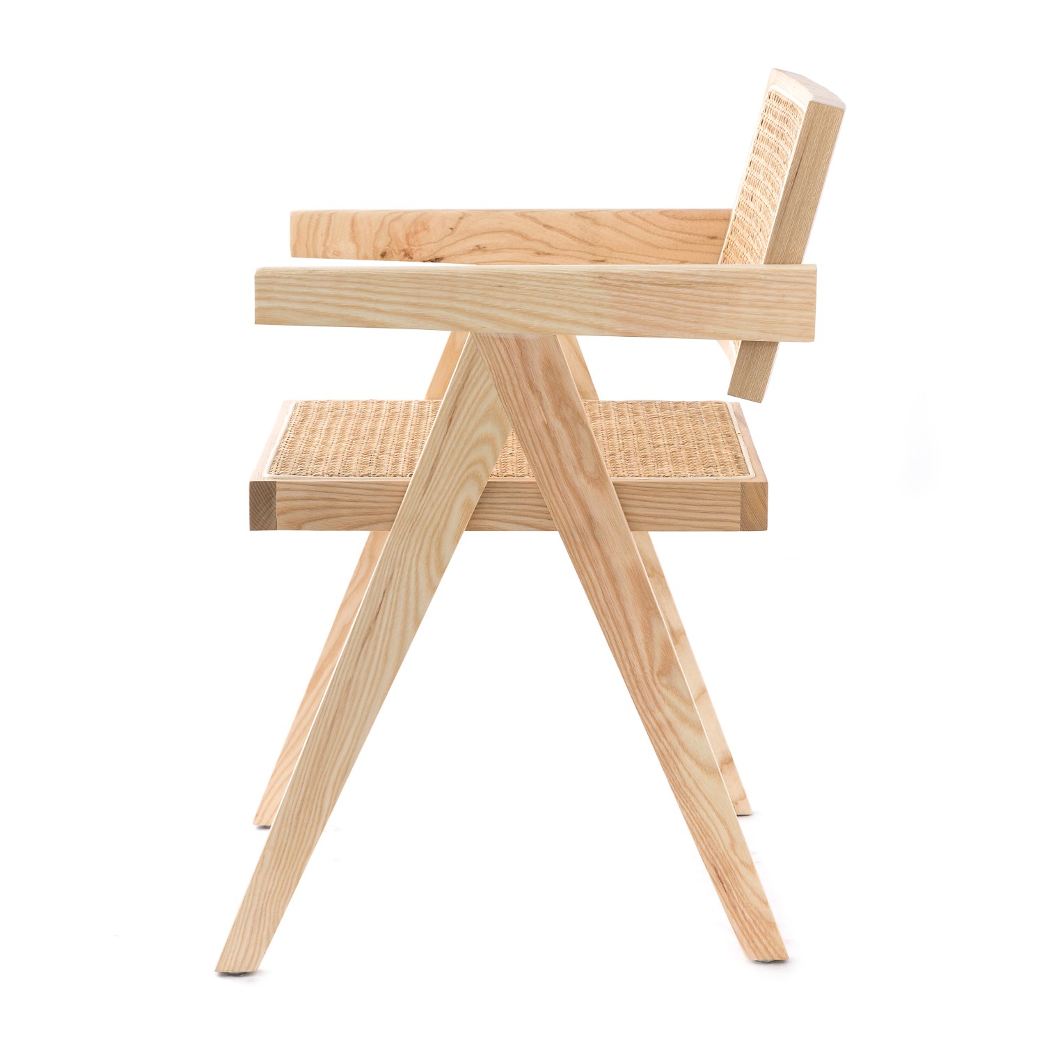 Replica Chandigarh stol med armar av designern Pierre Jeanneret 