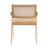 Replica Chandigarh stoel met armen door ontwerper Pierre Jeanneret 