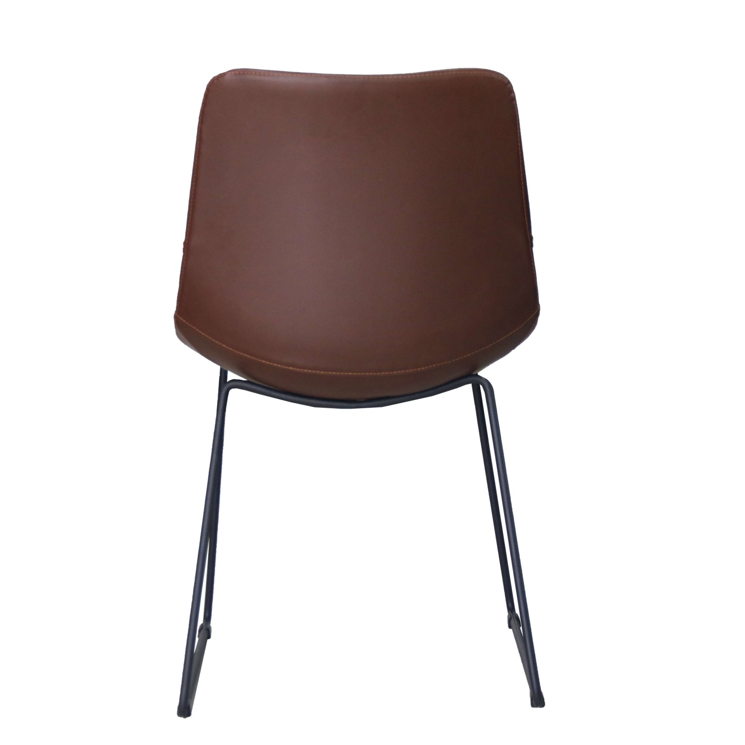 Chaise Industrielle "City" Rembourrée en Simili Cuir