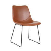 Sedia Industrial "City" Rivestita in Ecopelle