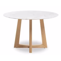 Dream dining table in Carrara marble 115cm