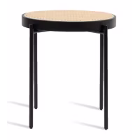 Tavolino North in rattan 50cm