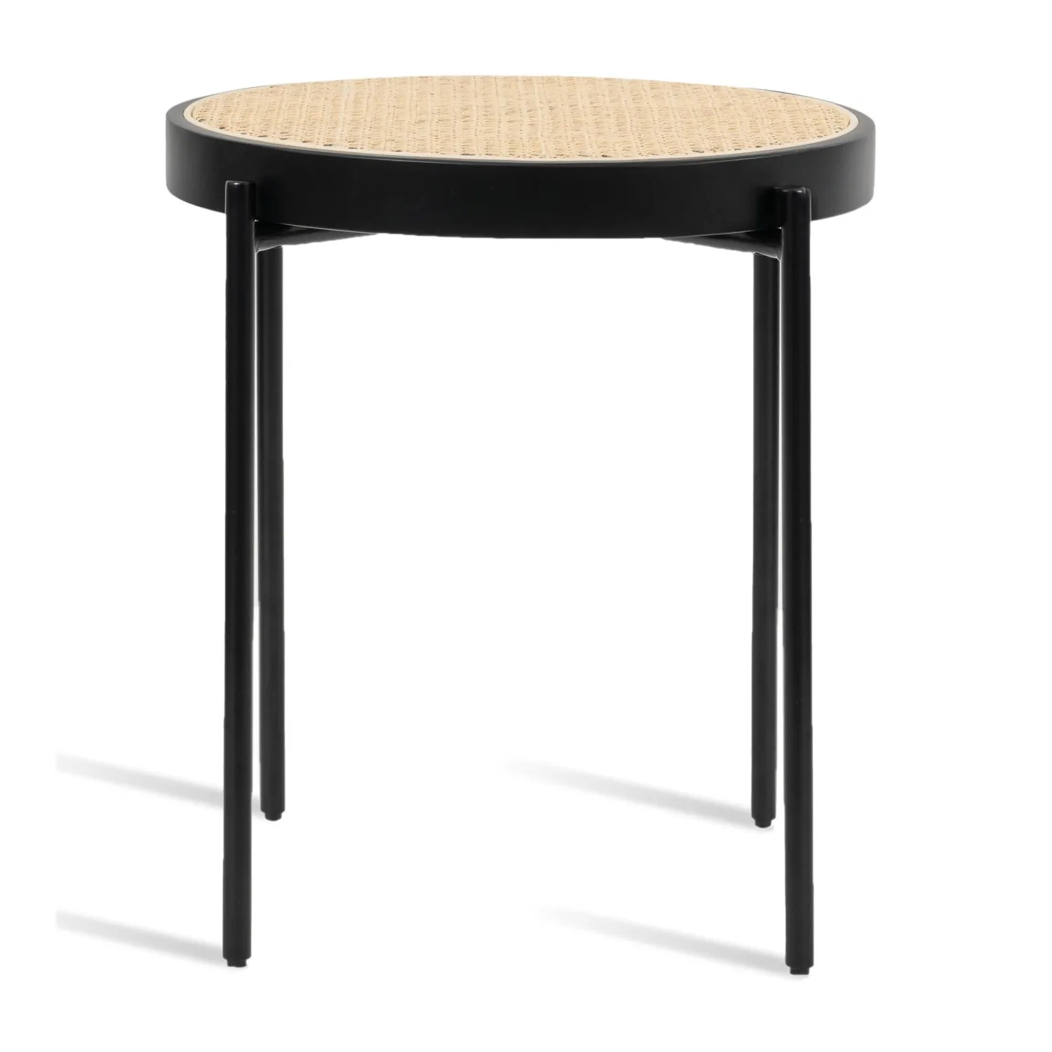 Tavolino North in rattan 50cm