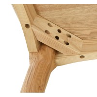 Table à manger nordique Dubli en bois de frêne