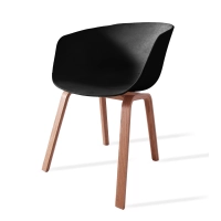 Chaise nordique Daxer en bois de hêtre de style nordique