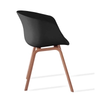 Chaise nordique Daxer en bois de hêtre de style nordique