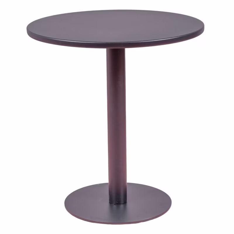 Table de bar ronde en acier Seville