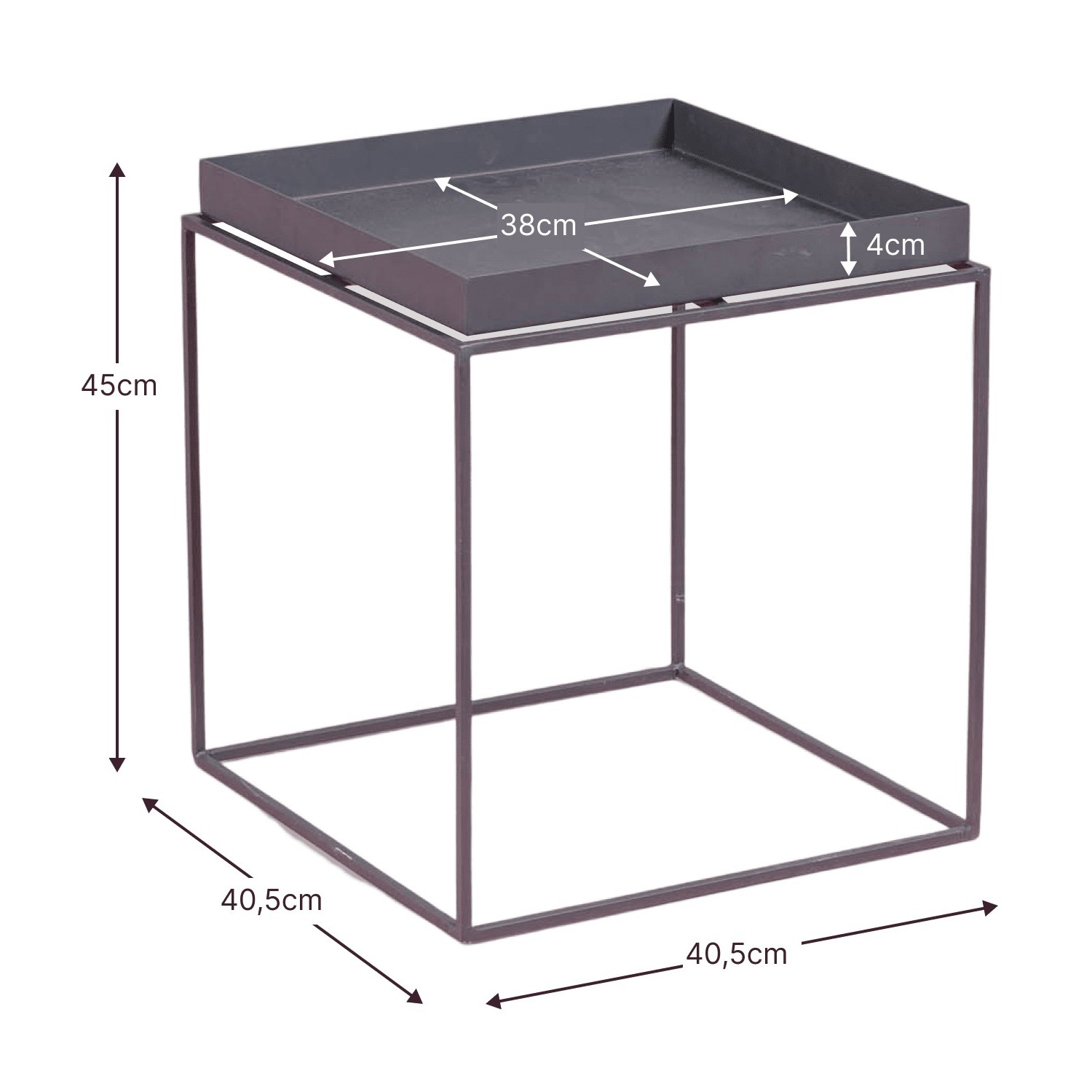 Sorento bijzettafel geschikt voor buitengebruik