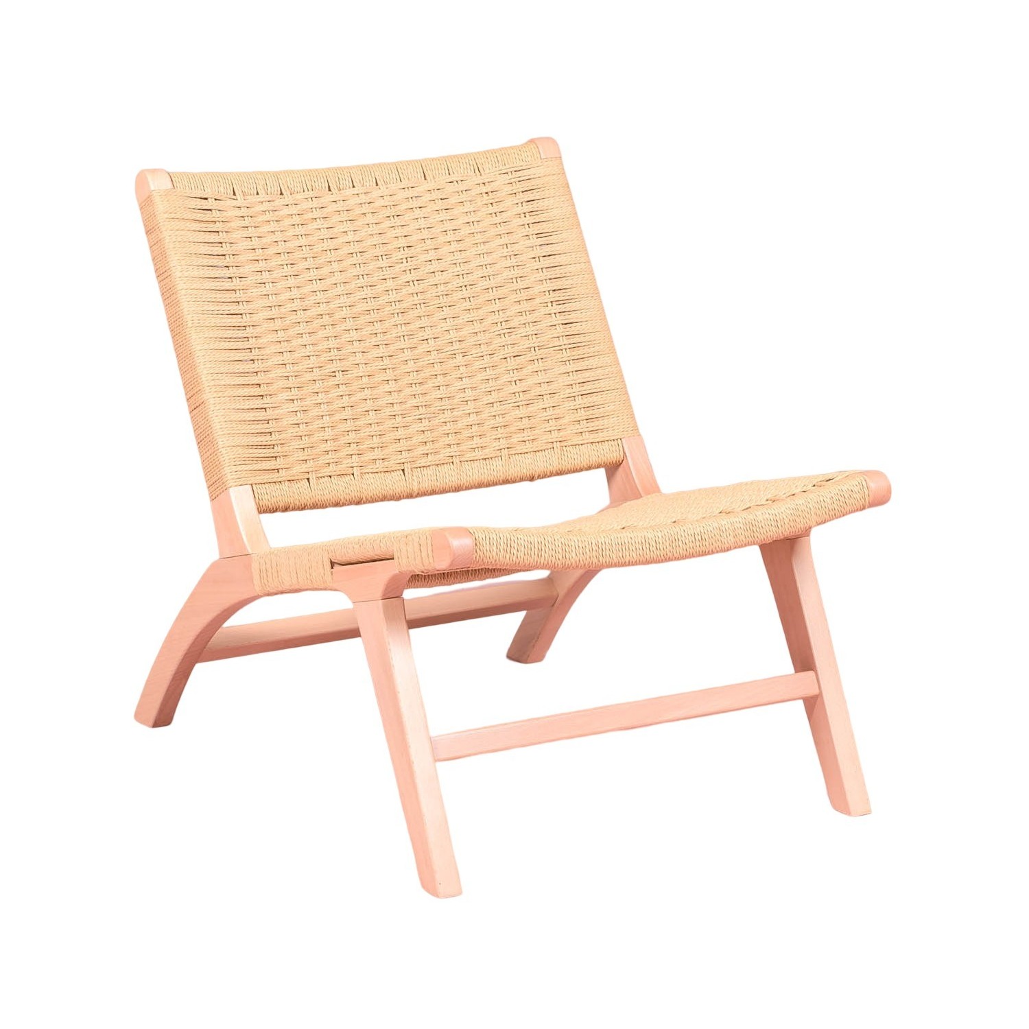 Nordic Forest fauteuil in beukenhout en natuurlijk touw