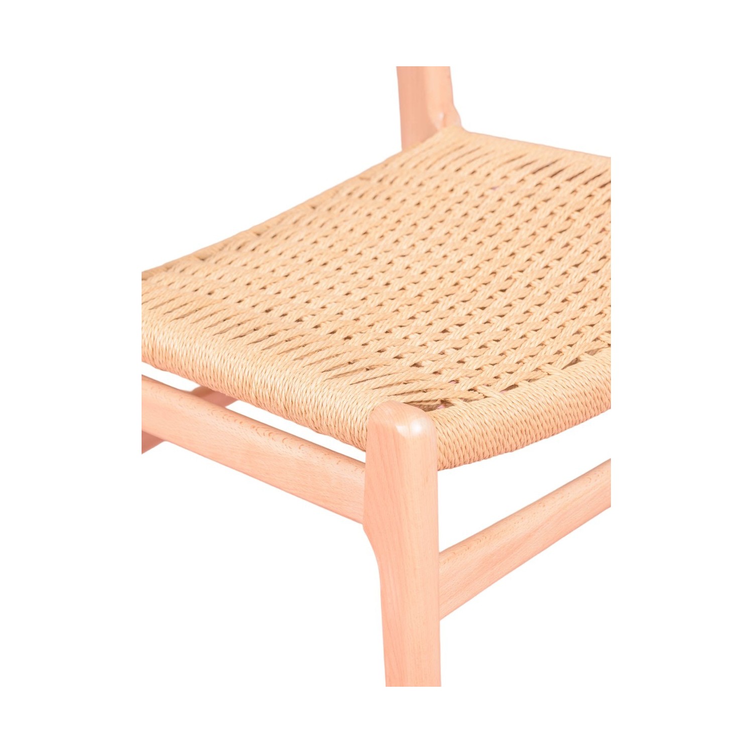 Liam Nordic chair in beech wood and natural rope