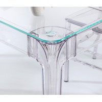 Pack Tavolo Ghost 120cm E 4 Sedie Felipe Ghost