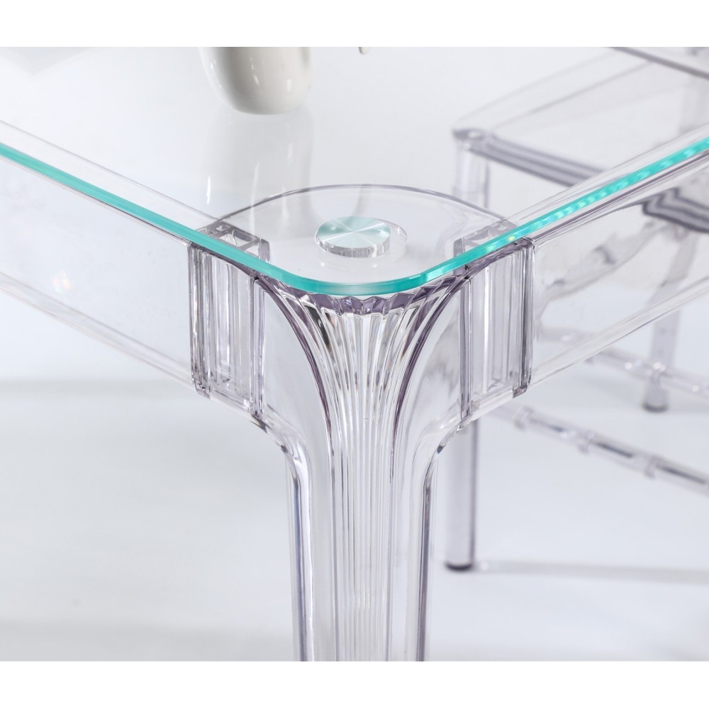 Pack Tavolo Ghost 120cm E 4 Sedie Felipe Ghost