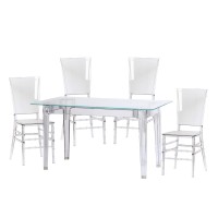 Pack Mesa Ghost 120cm E 4 Cadeiras Felipe Ghost