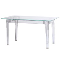 Pack Mesa Ghost 120cm E 4 Cadeiras Felipe Ghost