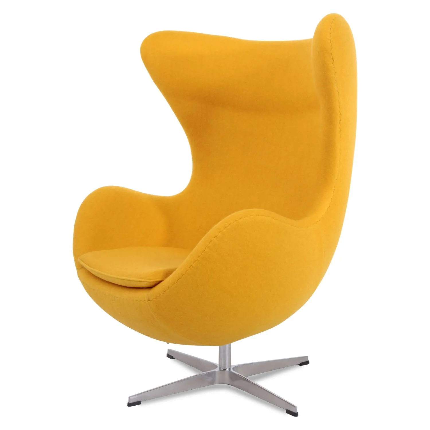 Egg Chair replica in cashmere del designer Arne Jacobsen
