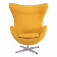 Egg Chair replica in cashmere del designer Arne Jacobsen