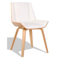Nordic Plywood S -tuoli keinonahalla ja vaahterapuutyynyllä