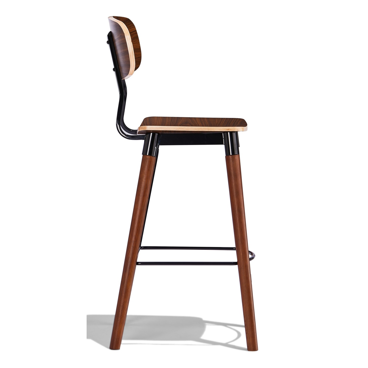 Copine teollisuusjakkara pähkinäpuuta