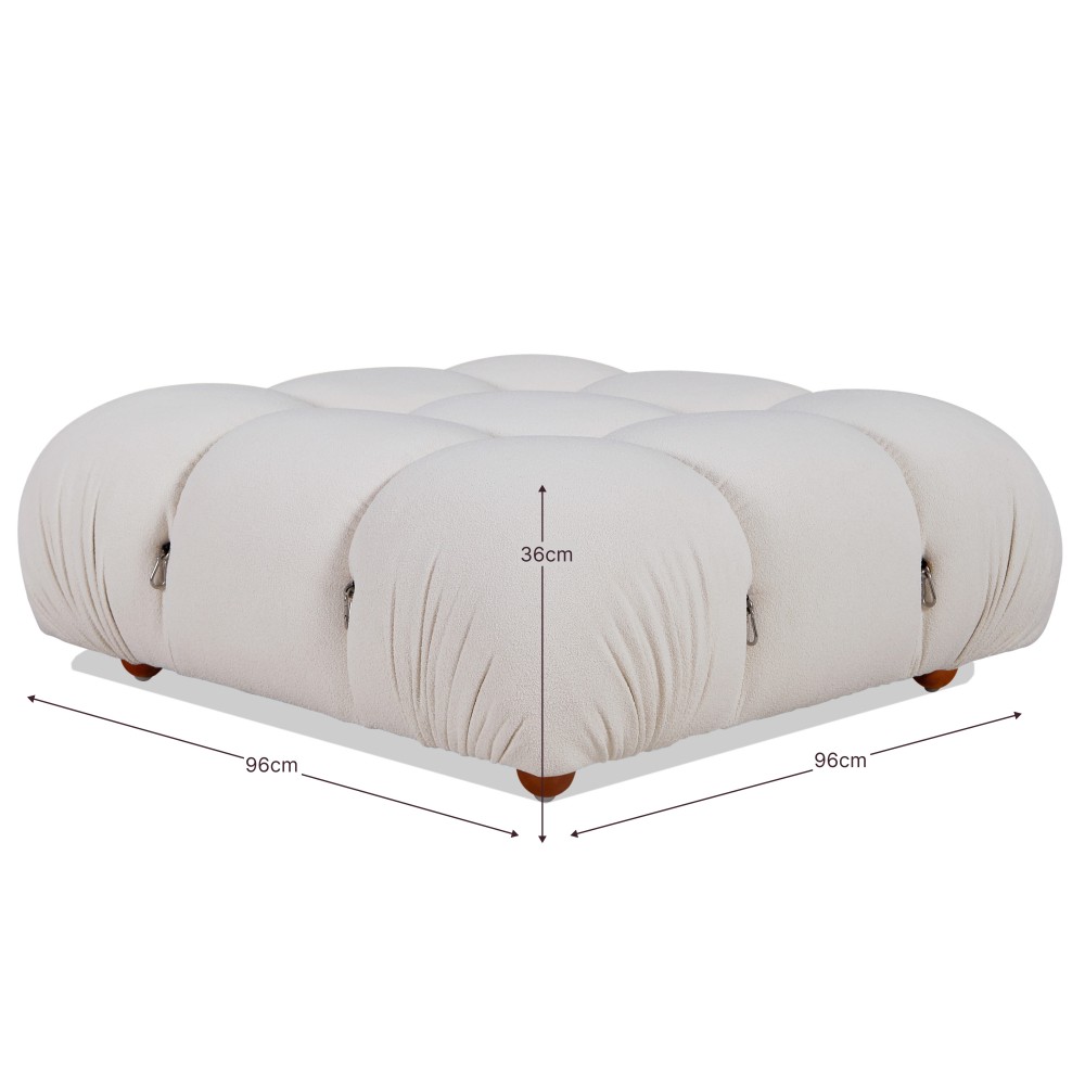 Divano componibile 2 pezzi Laurel con braccioli