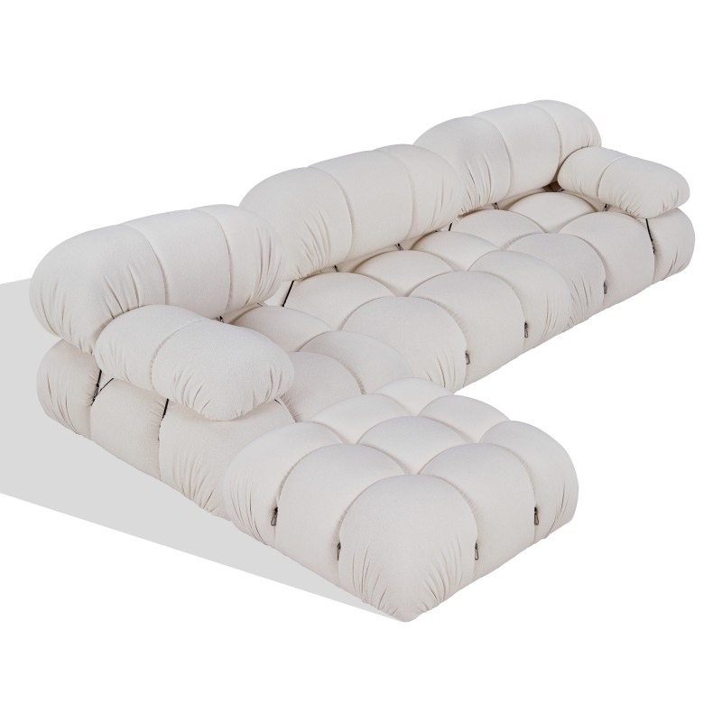 Laurel 3-piece modular sofa with ottoman