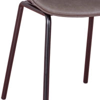 Chaise rembourrée Denver en simili cuir