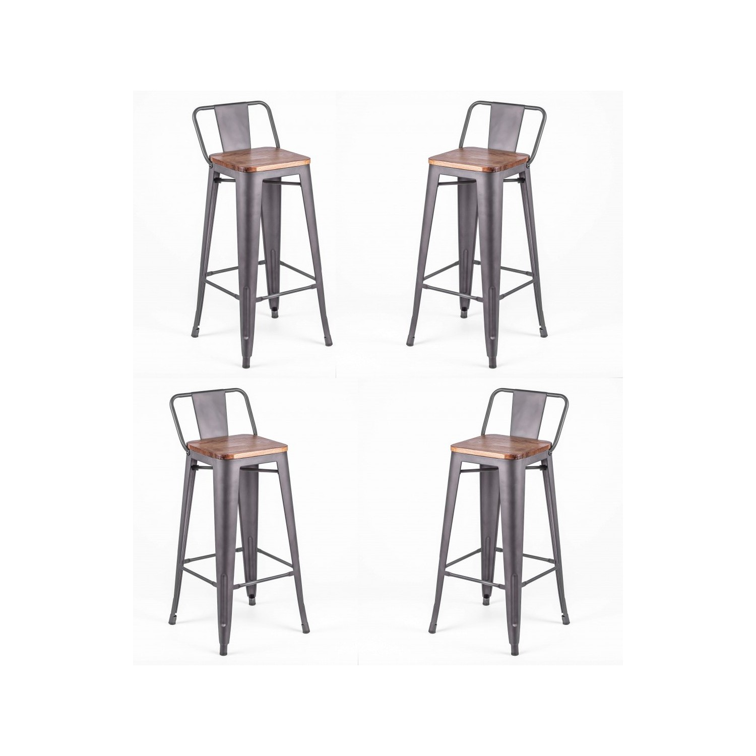 Hocker Bistro LB Wood Antique Icon Möbel