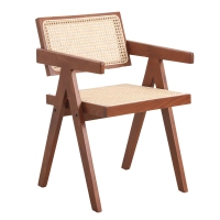 Replica Chandigarh Stuhl mit Armlehnen von Designer Pierre Jeanneret 