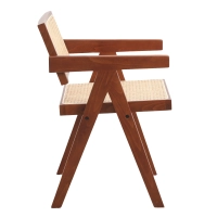 Replica Chandigarh chair with arms by designer Pierre Jeanneret 