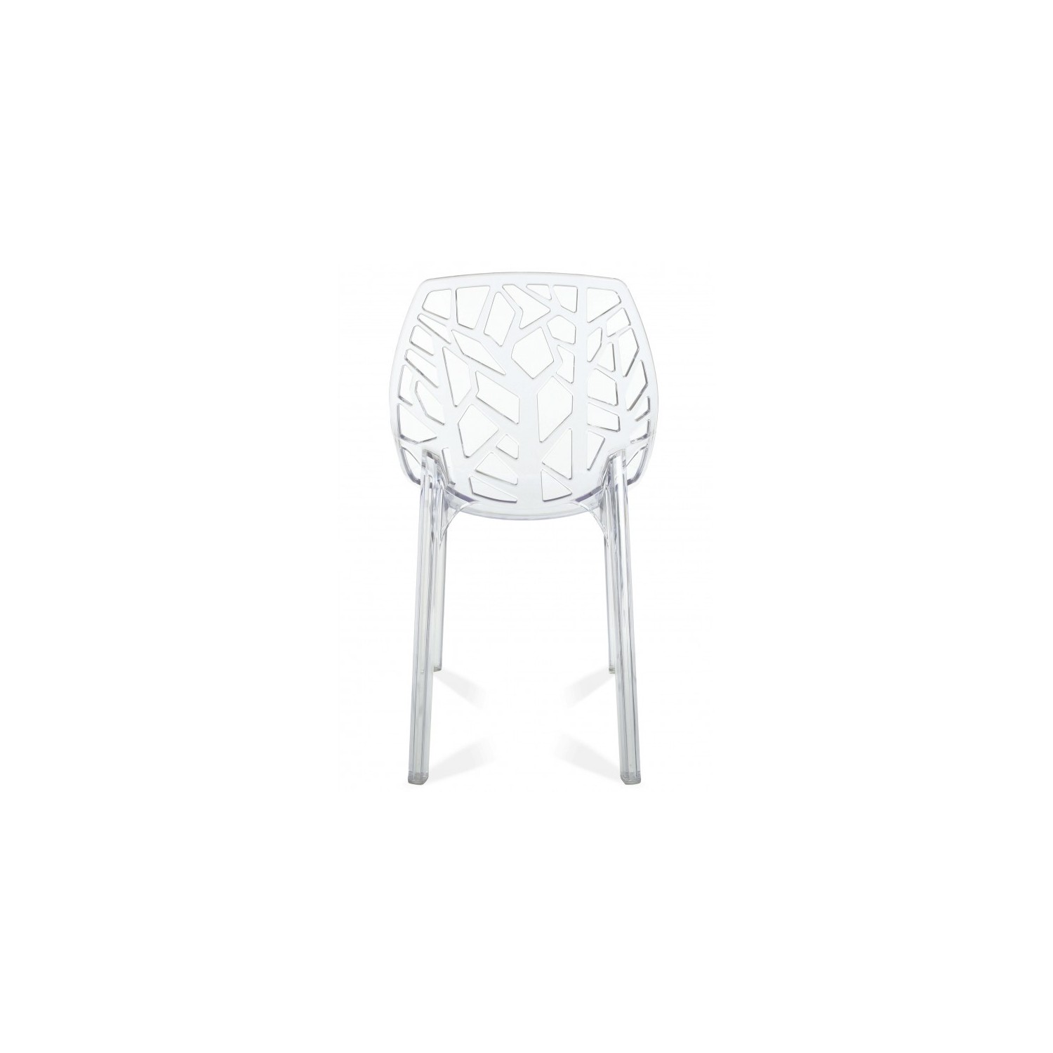 PACK 4 CHAISES VEGTALES TRANSPARENTES