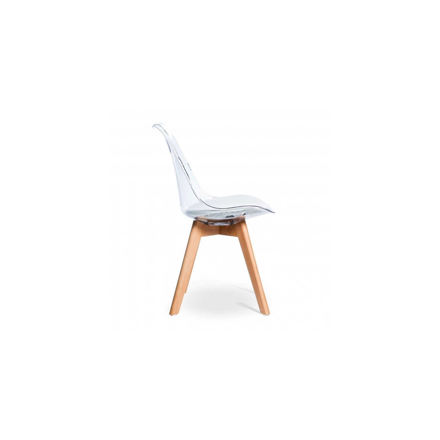 PAKET 4 TRANSPARENTE VERONA-STÜHLE