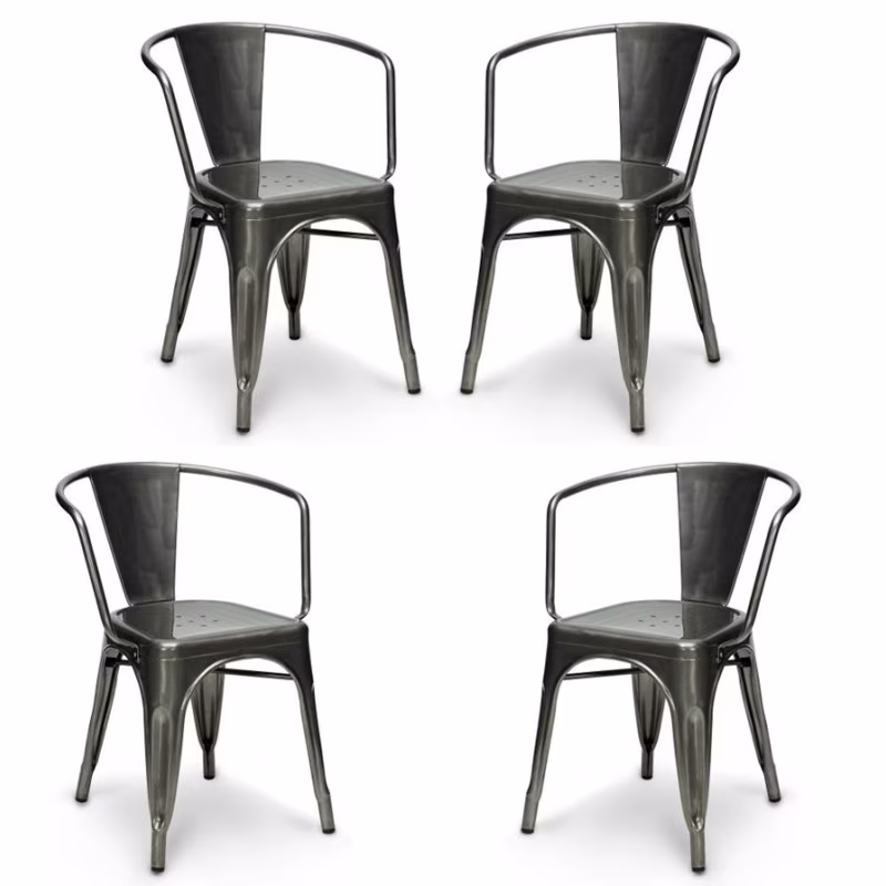 PACK 4 CHAISES BISTRO