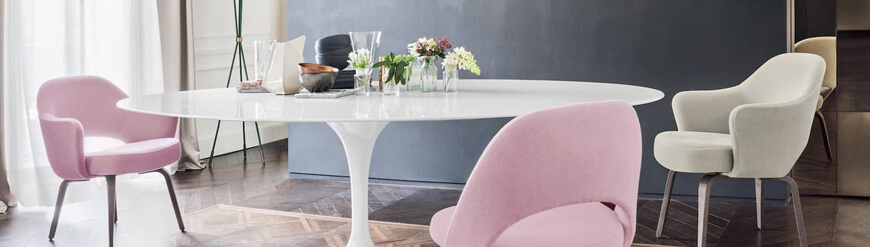 Tavoli Ovali di design per sala da pranzo