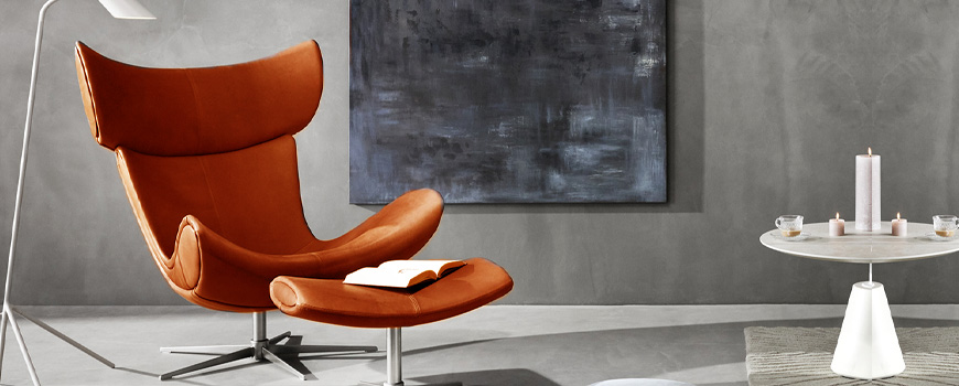 Poltrona di design in similpelle economica